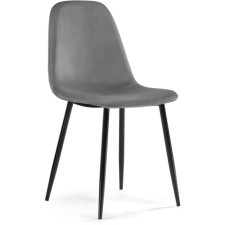 Lilu Metal Metal Metal Carcass/Velura, Black/Gray 44x51x85 cm