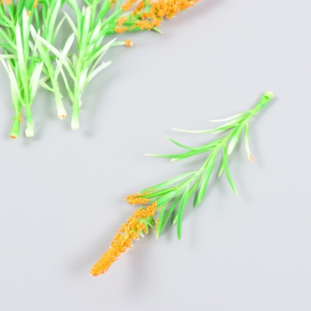 Decor for creativity "muscari with leaves" set of 6 pcs Orange 11 cm-1
