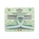 Solomeya hair crab, from natural wheat, in the shape of a butterfly, mint color