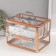 Casket Plastic Metal Carcass "Golden metallic" 18x25x18 cm