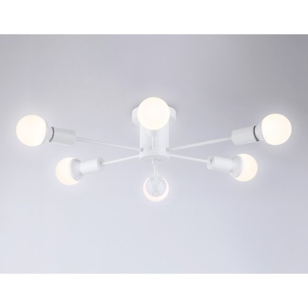 Lamp ceiling in the style of Ambrella Light, Loft, TR80401, 6HE27, white color-2