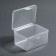 Organizer for storage, with a lid, 6.5 × 12 × 9 cm, the color is transparent