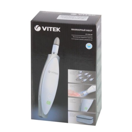 Vitek VT-2205 W manicure apparatus, 7 nozzles, 10 watts, white-3