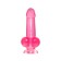 Realistic phallimitator A-Toys by Toyfa Fush, TPE, Pink Color, 18 cm