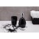 Axentia pisa glass for a bathroom made of black dolomite, Ø 7.5, height 10 cm
