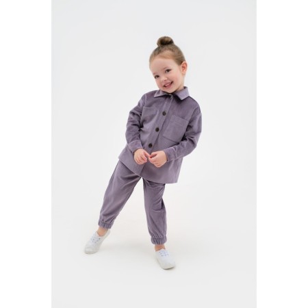 Kids KAFTAN "Velvet", size 32 (110-116), purple color-3