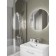 Cersanit Brasko bath mixer, with a long spill, single -leaf, chrome