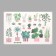 Stick plastic interior color "indoor plants" 40x60 cm