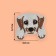 Thermal appliance "dog with paws", 4.8 × 4.3 cm, beige color