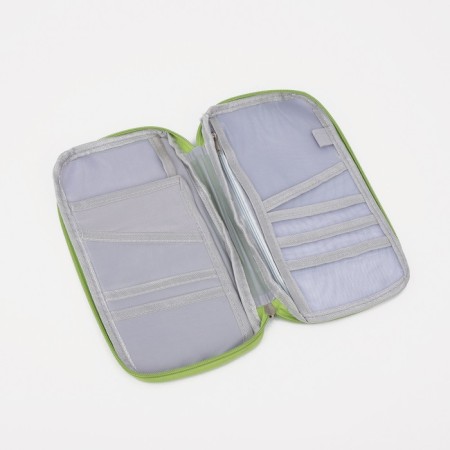 Cosmetic bag, a lightning department, outer pocket, blue color-2
