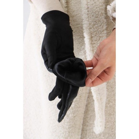 Gloves are female, dimensionless, without insulation, black color-2