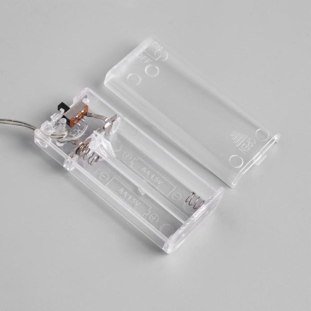 LED figure "Deer with a bell" 18 × 25 × 8 cm, acrylic, 20 LED, AAX2 batteries (not in the kit), glow white-3