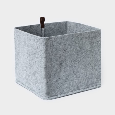 Storage basket EVA Elegance, 28 × 28 × 24 cm, color gray color-4
