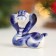 Souvenir "Snake Maroussia", Gzhel, 4.5 cm