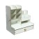 Organizer-Claus desktop DEVENTE. Elrix 24.5 x 15 x 25.5 cm, MDF, white, cardboard box
