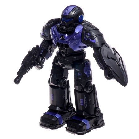 Radio -controlled robot "Hero", sound and light effects, purple color-1
