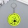 A keychain plastic reflective "Bear with stars" mix 5x5 cm