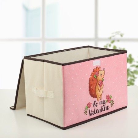 Stelly box for storage with a hedgehog lid, 39 × 25 × 25 cm-1