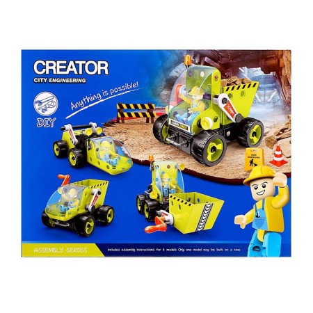 Designer Creator "Construction Transport", 4 in 1, 18 parts-2