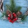 New Year's Wreath D-16 cm "Scandinavia" berries and cones