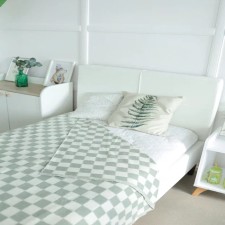 Bayle blanket 140x205cm, pistachio, HL80%, polyester20%, 420g/m