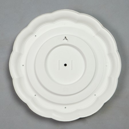 Interior, wall mirror, D = 50.7 cm, white with gold-2