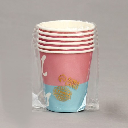 Paper glasses "Gender Pati", in a set of 6 pcs.-2