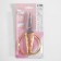 Scissors for needlework, mowed blade, 6 ", 15 cm, gold color