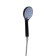 Bath mixer Zein Z2493, pour 35 cm, 35 mm cartridge, with shower, black/chrome