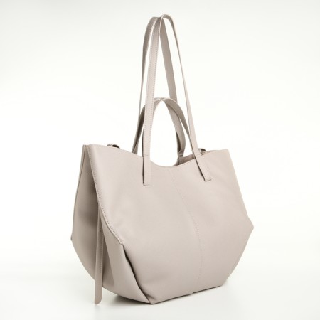 Women's bag on magnet, gray color-4