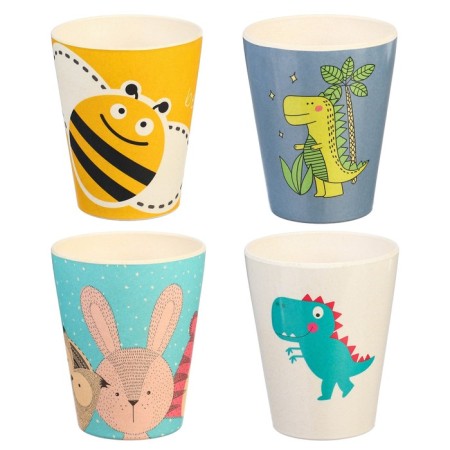 Bamboo children's glass, 250 ml., Color and pattern mix-2