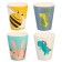 Bamboo children's glass, 250 ml., Color and pattern mix
