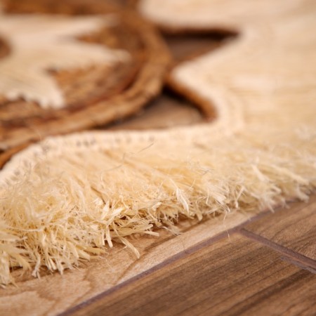 Wicker rug round 50 cm-3