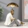 Souvenir Polystone Romance "Lovers kiss under the umbrella" Bezh 18x10x18 cm