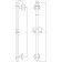 Shower -line ESKO SRB700, height 655 mm, with a holder, stainless steel, bronze