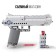 The designer techno "Pistol", 307 parts, 5 bullets, shoots