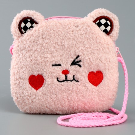 Soft bag "Bear". The color is gently pink