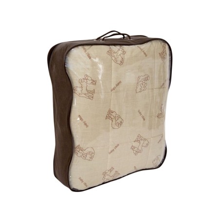 The blanket of the quilted "camel wool", size 200x220 cm-3