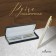 Gift handle, ball, automatic "Joker", in the leatherette case, silver-golden