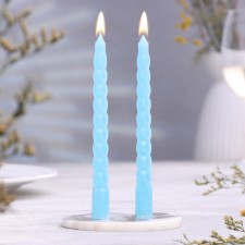 Set of candles of twisted, 1.5x 15 cm, 2 pieces, aroma apple