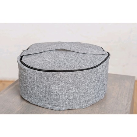 Bolster Round, 33x16 cm, gray color