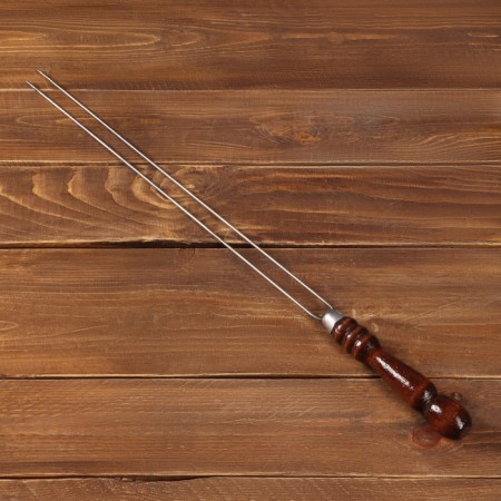 Shampoo -score for vegetables with a wooden handle, working length - 40 cm, thickness - 3 mm