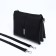 Bag Cross-Bodi with a zipper, 2 outer pockets, black color