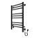 Electric heated towel rail Azario Ancona 500/800 square, 9 sections, Dimmer right, black 104