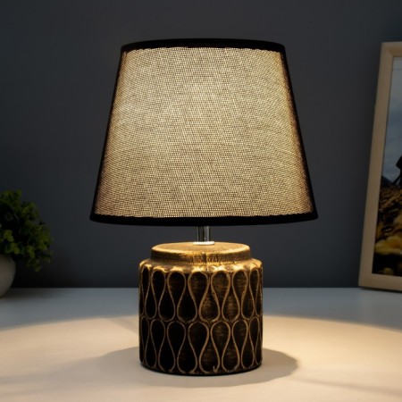 HELP LAM 32166/1 E14 40W Black with a golden patina 20x20x28 cm Risalux-1