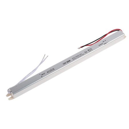 Narrow ECOLA power supply for 12 V LED tape, 50 W, IP20