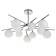 Lamp on the rod 10x40W G9, size 82x82x38 cm