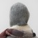 Women's cap minaku, gray/milk color, rr 56-58