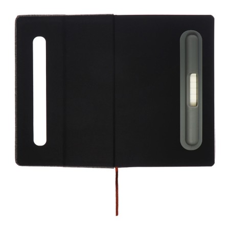 Leduced Diary A5, 96l, Lin, Holder for phone/tablet/handles, gray-6
