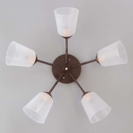 Causte "Online" (cylinder) 5x15W E27 Model: BR 00221 Wenge/Transparent-3
